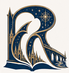 The Rosmer Family Office emblem: three emerging worlds forming an architectural R